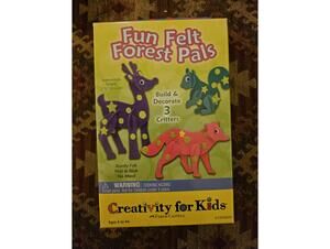 NEW- Creativity for Kids Craft Kit- Fun Felt Forest Pals - GIFT/ art/ creative